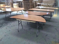 Tables de banquet pliables d'hôtel à bon prix Table réglable pour fêtes et événements