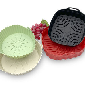 Feixiong OEM Doublure en silicone antiadhésive pour friteuse à air, doublure de poêle à frire réutilisable, doublure ronde carrée pour friteuse à air, tapis en silicone pour pot et four - Product Image 2