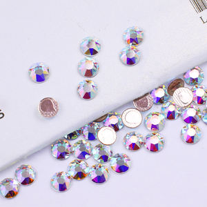 2088/8 + 8 strass en verre non correctif de haute qualité 16 visages coupés 8 grands + 8 petites facettes de fleur de soleil Ss16 Ss20 Flatback strass - Product Image 1