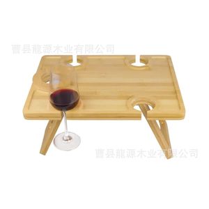 Table pliante en bois portable pour le camping, table à œufs en bois, table de pique-nique pour le camping, table de voyage pour les excursions en voiture - Product Image 1