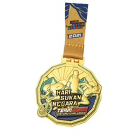 Médaille de sport vierge en métal de haute qualité pour la course à pied et le cyclisme, par sublimation, pour fabricants