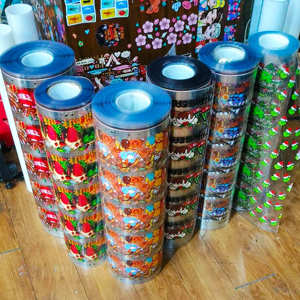 สติ๊กเกอร์ติดแก้วลายการ์ตูนแบบ UV DTF ขนาด 16 ออนซ์ ขายส่ง ราคาพิเศษ - Product Image 1