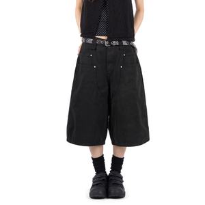 Prix de gros Short Bermuda 100% Coton Double Teinture Logo Personnalisé Mode Streetwear Hip Hop Short Cargo Multi-poches - Product Image 4