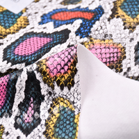 Tissu PU en Faux cuir, 3d, imprimé, tissu PU gaufré, peau de serpent