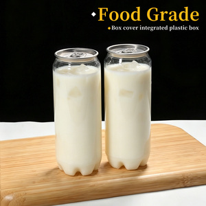 ขวดน้ำผลไม้พลาสติก PET เกรดอาหารสำหรับขายส่ง แบบใส เปิดง่าย สำหรับ<span class=keywords><strong>ชา</strong></span>นม <span class=keywords><strong>ชา</strong></span>ผลไม้  พร้อมพิมพ์โลโก้ตามสั่ง  แบบฝาปิดเปิดง่าย - Product Image 3