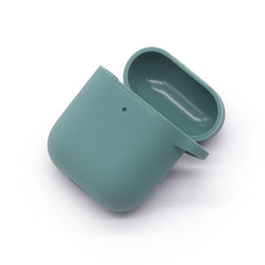Étui en silicone pour Apple AirPods 2, couleur unie, couverture intégrale, anti-poussière et antichoc - Product Image 4