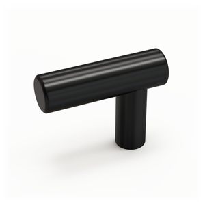 <strong>Matte</strong> <strong>Black</strong> Cupboard Handle 304 Stainless Steel Wardrobe <strong>Pull</strong> Furniture Hardware T-<strong>Knob</strong> for Office Desk Drawer - Product Image 1