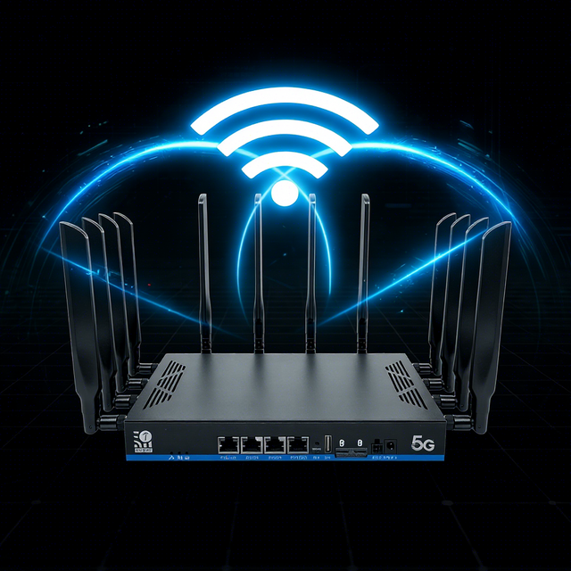 Enterprice New WiFi7 SDX75 5G Enterprise Router Dual Tri-Band WiFi7, 2.5G WAN 3 LAN  Z8806BE-DS-T 19000Mbps with Dual SIM Slots