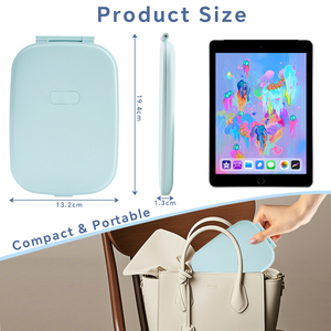 <span class=keywords><strong>Pocket</strong></span> có kích thước xách tay Mỹ phẩm gương siêu nhỏ gọn du lịch trang điểm gương vuông gấp thiết kế Tri màu Dimmable đèn <span class=keywords><strong>LED</strong></span> USB - Product Image 4