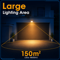 Projecteur Solaire Professionnel à LED 100W 300W 600W 800W Équivalent, Éclairage de Sécurité avec 270° °   Panneau solaire réglable
