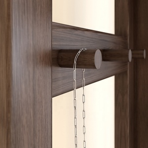 Portable Modern Bedroom Furniture Storage <strong>Corner</strong> Clothes Hook Mini Wood <strong>Coat</strong> Rack <strong>Stand</strong> - Product Image 4