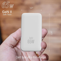 Chargeur mural plat à double port avec prise US EU UK, pliable, 65W, chargeur Gan pour chargeurs iphone, chargeur rapide, Macbook, Oplader