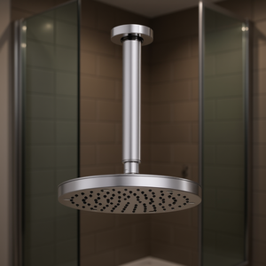 Cabezal de Ducha de 200 mm de Diámetro con Brazo Vertical y Efecto Lluvia - Product Image 3