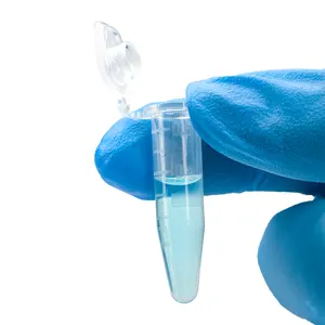 투명 1.5ml 단일 PCR 마이크로 튜브 플라스틱 매 튜브 실험실 용품 캡과 원심 분리기 튜브