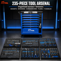 Armoire à outils RTTOOL à 7 tiroirs avec plateau à outils modulaire, système de verrouillage à clé, garantie de 3 ans, unité de rangement multi-tiroirs