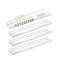 Support de présentation transparent en acrylique détachable pour tuiles magnétiques américaines, règle de Mahjong, décoration d'intérieur, ensemble de 4 pièces