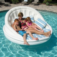 Fauteuil flottant gonflable rond et durable pour piscine YOLLOY WG-250 en bâche PVC pour extérieur