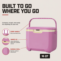 Glacière Thermique Pliable 10L/16L Légère avec Couvercle Anti-Fuite, Écologique et Isolée, Conception Portable pour le Camping et l'Utilisation en Extérieur