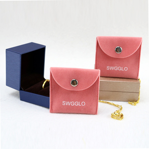 Bolsa de Joyería de Lujo Tipo Sobre, Bolsas de Embalaje de Joyería de Gamuza con Logotipo Personalizado, Bolsas de Regalo de Terciopelo para Joyería - Product Image 4