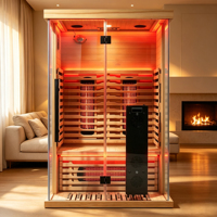 Ruang Sauna Terapi Cahaya Merah SMARTMAK Berkualitas Tinggi Ukuran 2 Orang Seri Spektrum Penuh untuk Dalam Ruangan