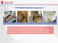 Équipement de fabrication de plaques de marbre PVC, usine Stable, équipement de fabrication de plaques en marbre, ligne de Production de feuilles de marbre