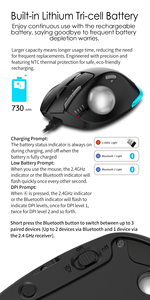 2025 không dây trackball chuột BT Ergonomic chuột duy nhất Trackball cho văn phòng nghệ thuật công nghiệp - Product Image 6