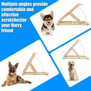 Planche à gratter pour chien en bois écologique - Couleur naturelle, style classique - Product Image 5