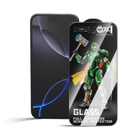 Protection d'écran en verre trempé 9H anti-statique, anti-poussière et anti-espion avec base d'installation facile pour iPhone 14, 15, 16 Pro, 17 Plus