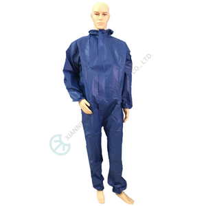 डिस्पोजेबल सुरक्षा वाटरप्रूफ लुभावनी पॉलीप्रोपाइलीन कवर ब्लू वर्कवियर - Product Image 3