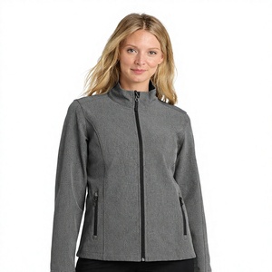 Women's <b>Lightweight</b> Softshell <b>Jacket</b> Full Zip Outdoor Sports <b>Jacket</b> Stand Collar Long Sleeve Stretch <b>Casual</b> Travel <b>Jacket</b> - Product Image 1