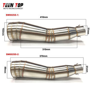 Silencieux d'échappement en acier inoxydable Teentop pour Yamaha MT07/FZ07/XTRIBUTE/XSR700 R6 <span class=keywords><strong>R1</strong></span> silencieux d'échappement de moto universel - Product Image 5