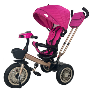 2024 <span class=keywords><strong>3</strong></span> en 1 bébé Push vélo parapluie Tricycle poussette avec siège de voiture en plastique Durable - Product Image 2