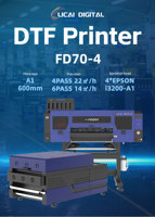 Impresora de Inyección de Tinta de 600 mm, 4 Cabezales I3200-A1, Equipo de Impresión de Película de Transferencia de Calor de Formato Ancho de 600 mm con Sistema de Circulación de Tinta Blanca
