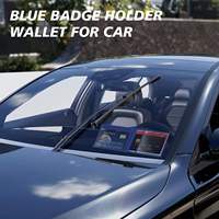 Porte-badge de voiture en PVC avec logo personnalisé, badge britannique pour personnes handicapées, accessoire de voyage RFID, étanche, motif vierge
