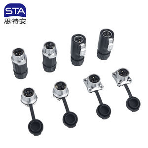 ปลั๊กไฟฟ้าวงกลม LP20 แบบกันน้ำ IP67 พร้อมขั้วต่อสายเคเบิลแบบสกรูสำหรับการบิน ทำจากทองแดง <span class=keywords><strong>3</strong></span> ขา - Product Image 2