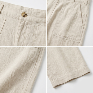 Pantaloni Jogger da Uomo alla Moda in Stile Retrò, Abbigliamento Sportivo, Color Block, Misto Lino/Cotone, Stile Britannico, Personalizzabili con Logo OEM - Product Image 2