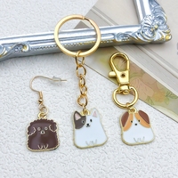Pendentifs en émail pour chien, charmes mignons pour animaux de compagnie, breloques pour la fabrication de bijoux DIY, bracelet, boucles d'oreilles, 10-30 mm