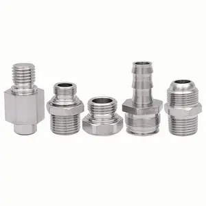 Carbon stainless steel double ferrules / twin ferrules bulkhead fitting