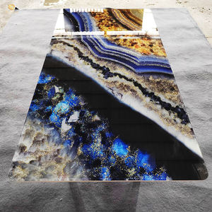 <span class=keywords><strong>Dalle</strong></span> <span class=keywords><strong>en</strong></span> porcelaine de marbre gris 1200x2400mm avec or brillant, carreaux de fond de mur polis de luxe pour la décoration intérieure - Product Image 4