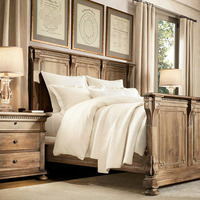 Tiroir — meuble de chambre à coucher en bois naturel, design queen, double panneau, offre spéciale en chine