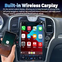 Lecteur vidéo multimédia de voiture Unité principale Carplay 13.6 pouces 128GB Pour Chrysler 300C 2012 2019 Android 12 Tesla Ecran GPS Navigation