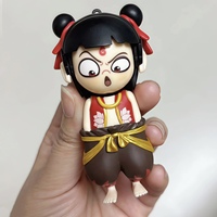 Porte-clés surprise Nezha Change Face en PVC, personnage de dessin animé, vente en gros pour enfants unisexe