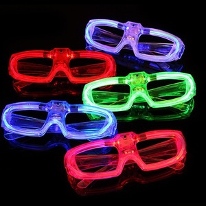 Gafas Redondas Brillantes LED de Plástico con Pilas al por Mayor, Persianas Venecianas de Luz Fría, Graduación, Navidad, Fiestas de Halloween - Product Image 4
