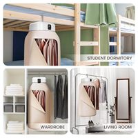 Séchoir à linge électrique portable compact avec contrôle par minuterie et sac de séchage intégré