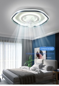 Modern Creative Simple <b>LED</b> <b>Ceiling</b> Fan <b>Light</b> Remote Control ABS Aluminum Copper for Bedroom Dining Room Home Hotel Decoration - Product Image 3