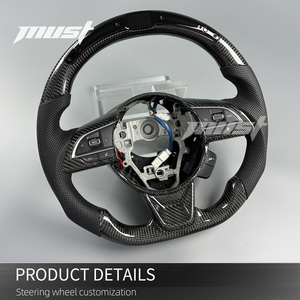 Volant <span class=keywords><strong>sport</strong></span> tout-terrain personnalisé en fibre de carbone noire avec affichage LED des tours de pédalier pour <span class=keywords><strong>Suzuki</strong></span> Jimny <span class=keywords><strong>Swift</strong></span> 2017-2026 - Product Image 3