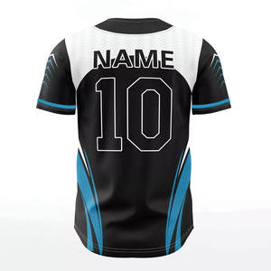 Maillot de baseball personnalisé 100% polyester, conception personnalisée, couleur OEM, impression par sublimation - Product Image 3