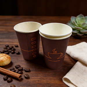 Wellons Hot Selling High Quality Custom Printed Food Grade Biodegradable <b>Disposable</b> 8oz Takeout Coffee <b>Cups</b> - Product Image 3