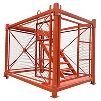 Plateforme modulaire de sécurité en acier pour accès aux puits d'excavation, type cage, pont, enceinte, pilier, colonne, structure de construction