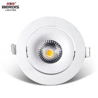 Spot à LED incurvé réglable et mince 90mm Découpe 3000-6000K Dimmable Shallow Anti-glare Spot LED Spot de plafond